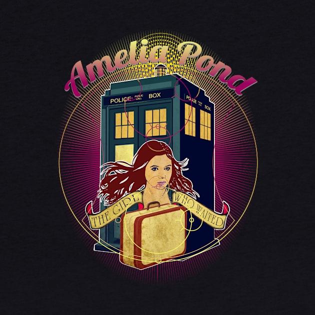 AMELIA POND THE GIRL WHO WAITED by KARMADESIGNER T-SHIRT SHOP